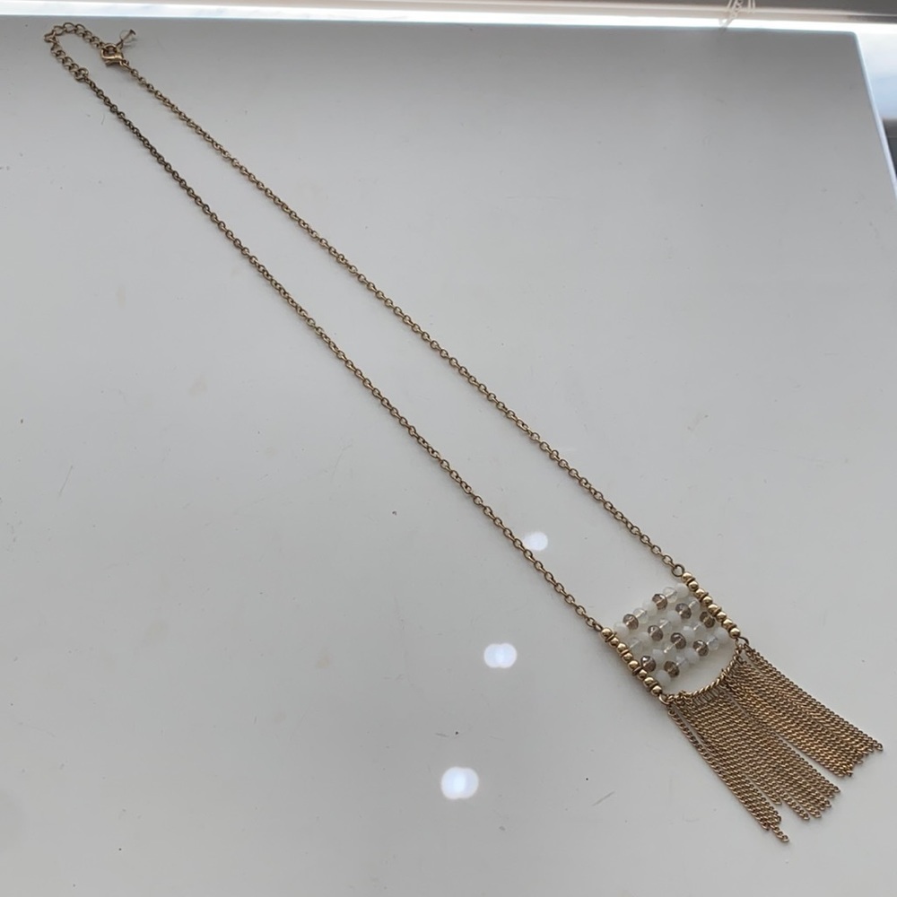 Gold Chain Dangle Necklace